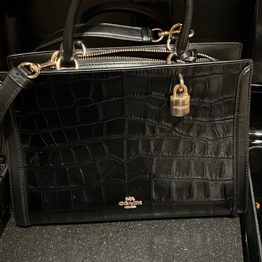 Coach Zoe Carryall Black Purse